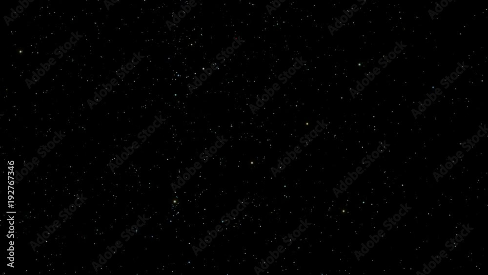 Night Sky 006: A star field twinkles in a night sky (Loop).