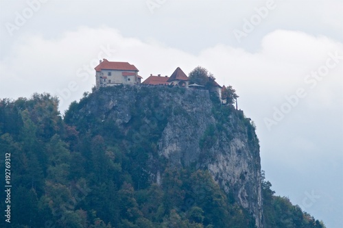 Bled Castle is a medieval castle built on a precipice above the city of Bled in Slovenia, overlooking Lake Bled. 