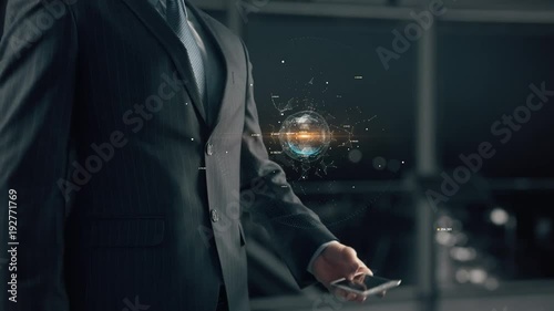 Businessman with Inbound Logistics photo