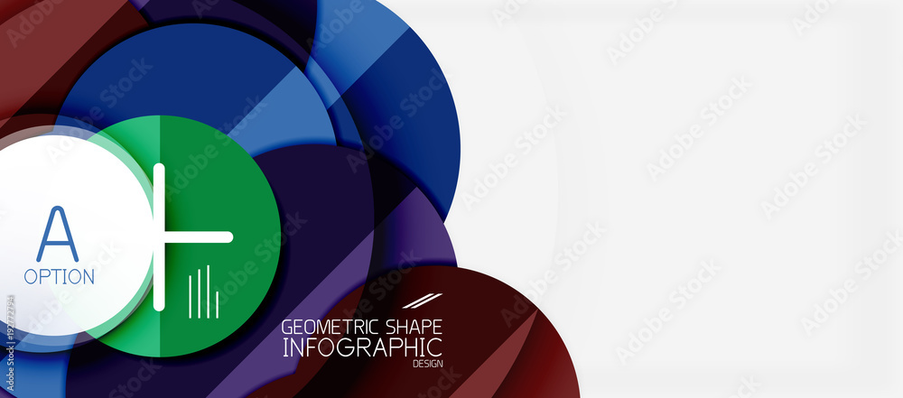 Colorful geometric circle modern abstract background Colorful geometric circle modern abstract background