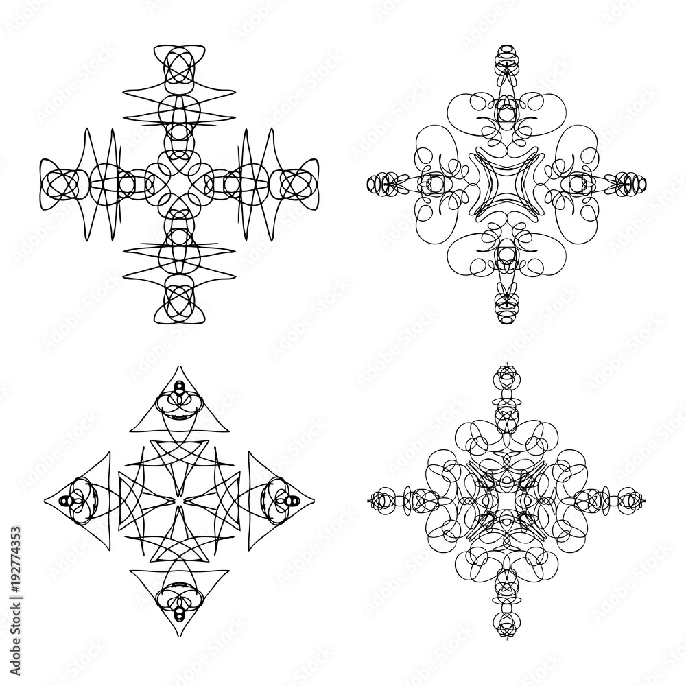 Kaleidoscopic mandala inspired Diwali Om symmetric Indian symbol imitation  with yoga circle set. Psychedelic Buddhism, spiritual flash tattoo. Sacred  mystic, alchemy or occult geometry symbol vector. Stock-Vektorgrafik |  Adobe Stock