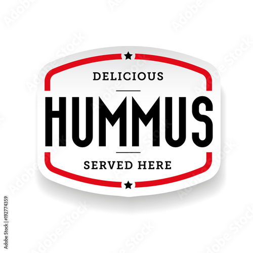 Hummus arabic cuisine sticker