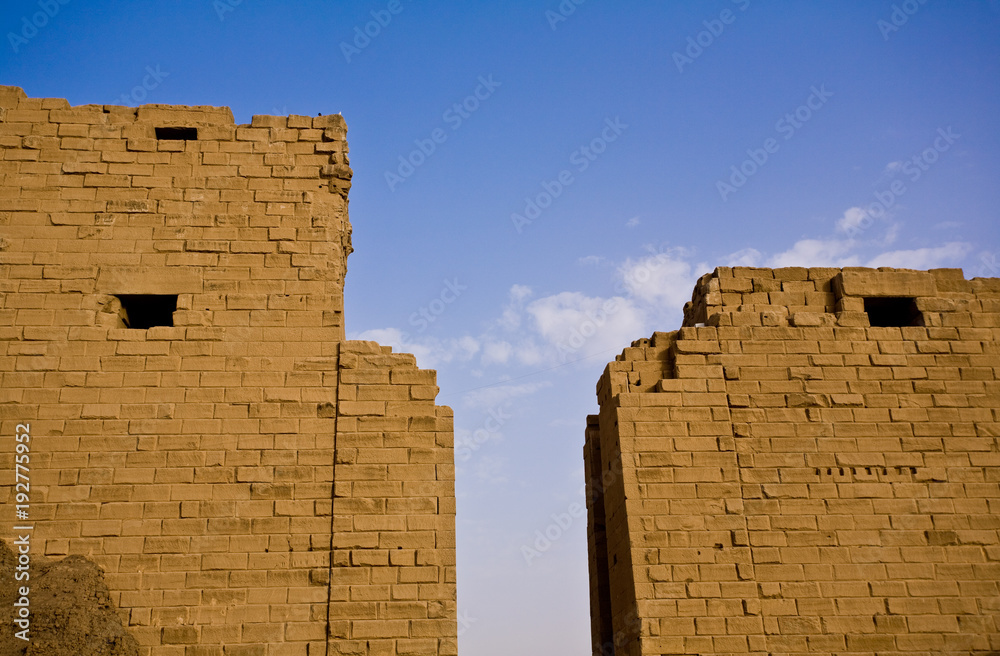 The first Pylon of the Karnak Temple, Egypt