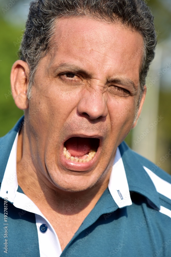Fototapeta premium Stressed Male Man