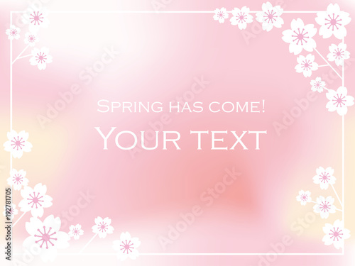 春のメッセージフレーム © CallMeTak