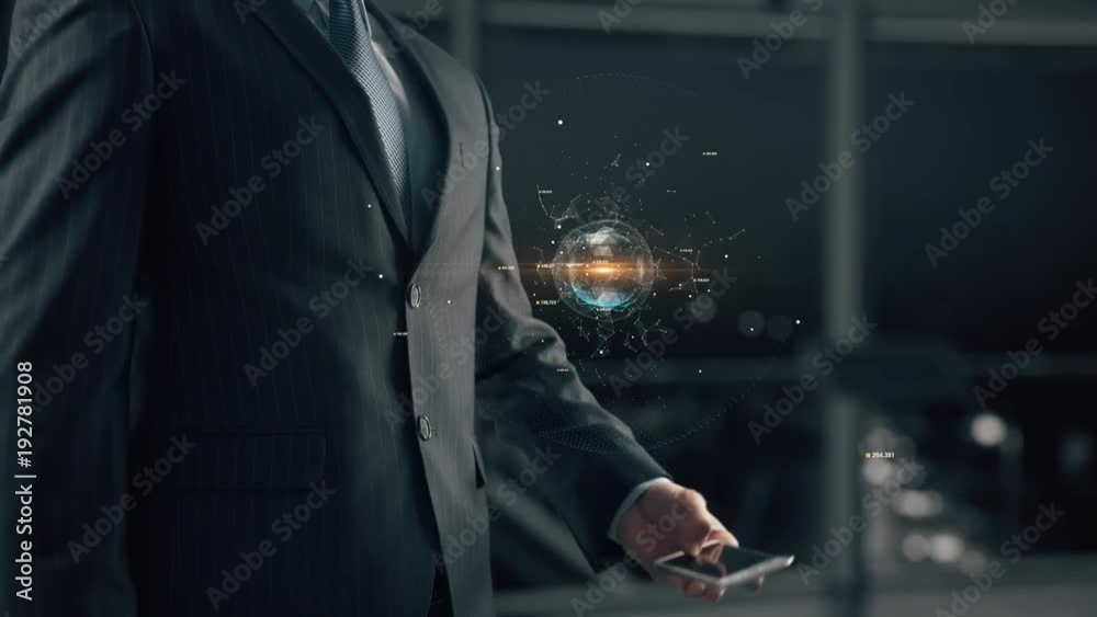 Businessman with Workflow Businessman with Workflow