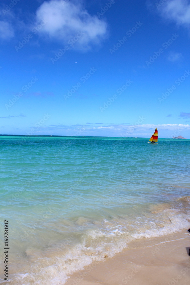 Lanikai beach in Hawaii