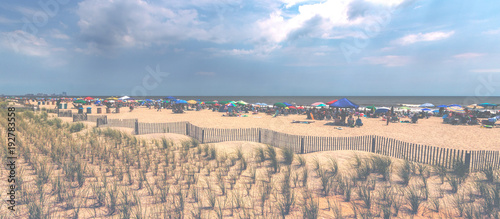 Beach During the Summer on the East Coast of the United States in Ocean City, New Jersey