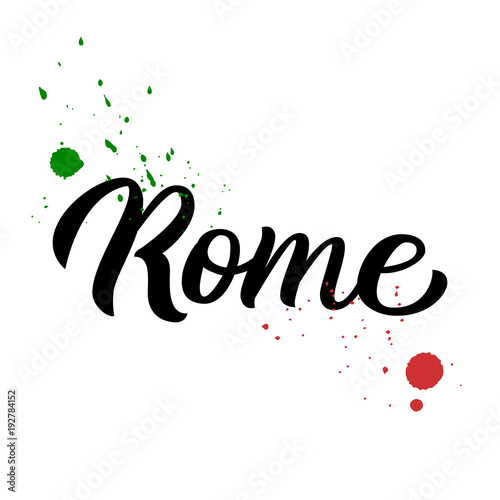 Photography Rome hand lettering