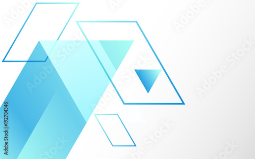 Blue geometric technological background. Template brochure and layout design