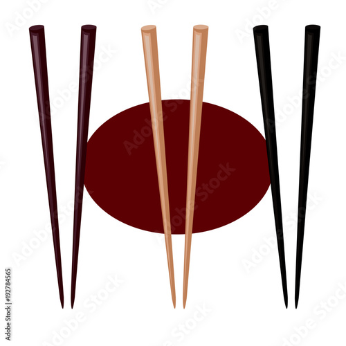 Sushi sticks vector illustration 