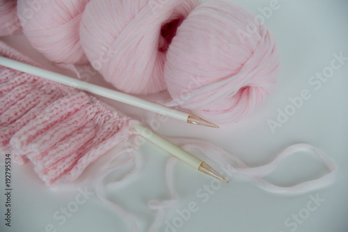 Yarn for knitting photo