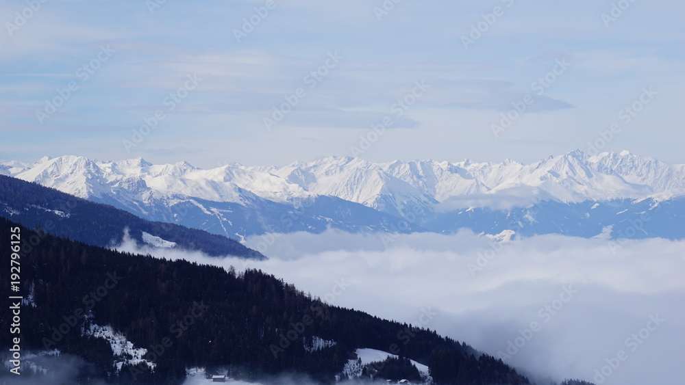 Schwaz Tirol Österreich Pillberg in der Nähe von Innsbruck Winter Nebel