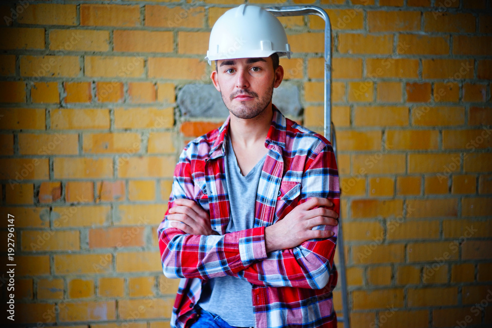 Worker on a consruction site