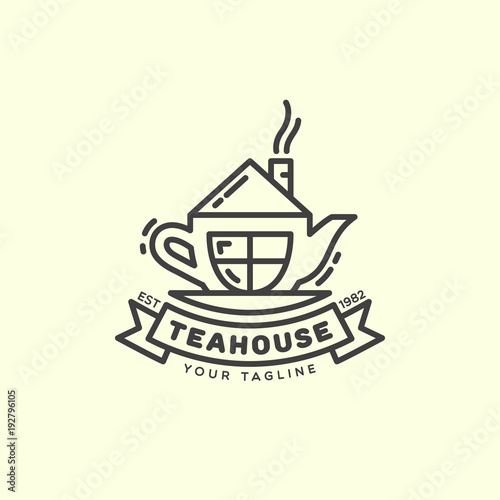 Tea house logo