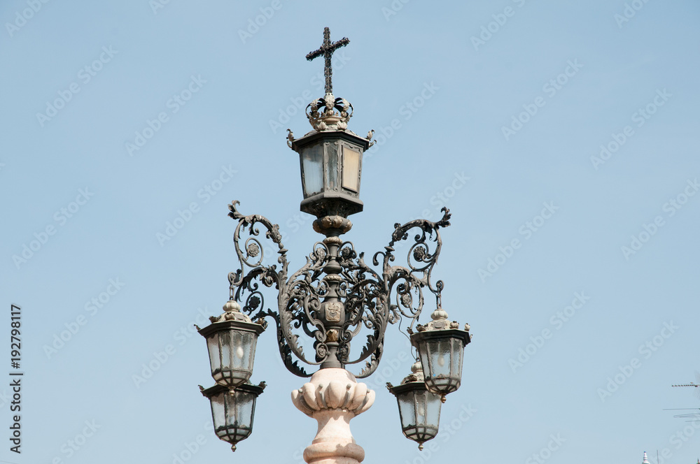 Lamp posts in Seville