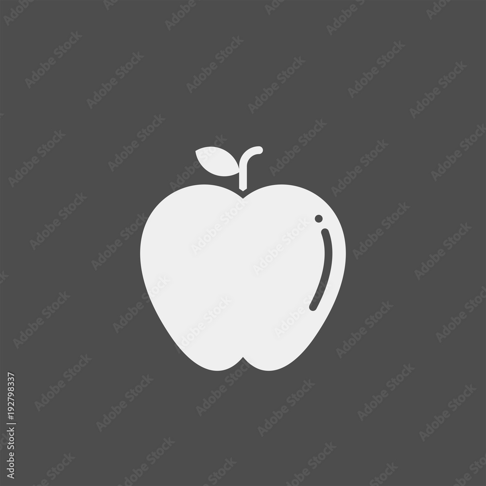 Apple flat vector icon Apple flat vector icon