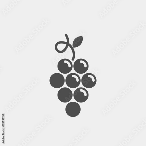 Grape flat vector icon