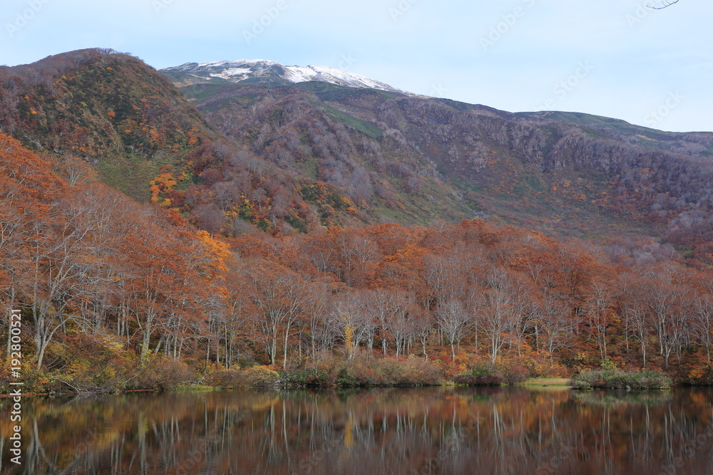 晩秋の鶴間池 Tsuruma pond in late autumn / Mt.Chokai, Yamagata, Japan 晩秋の鶴間池 Tsuruma pond in late autumn / Mt.Chokai, Yamagata, Japan