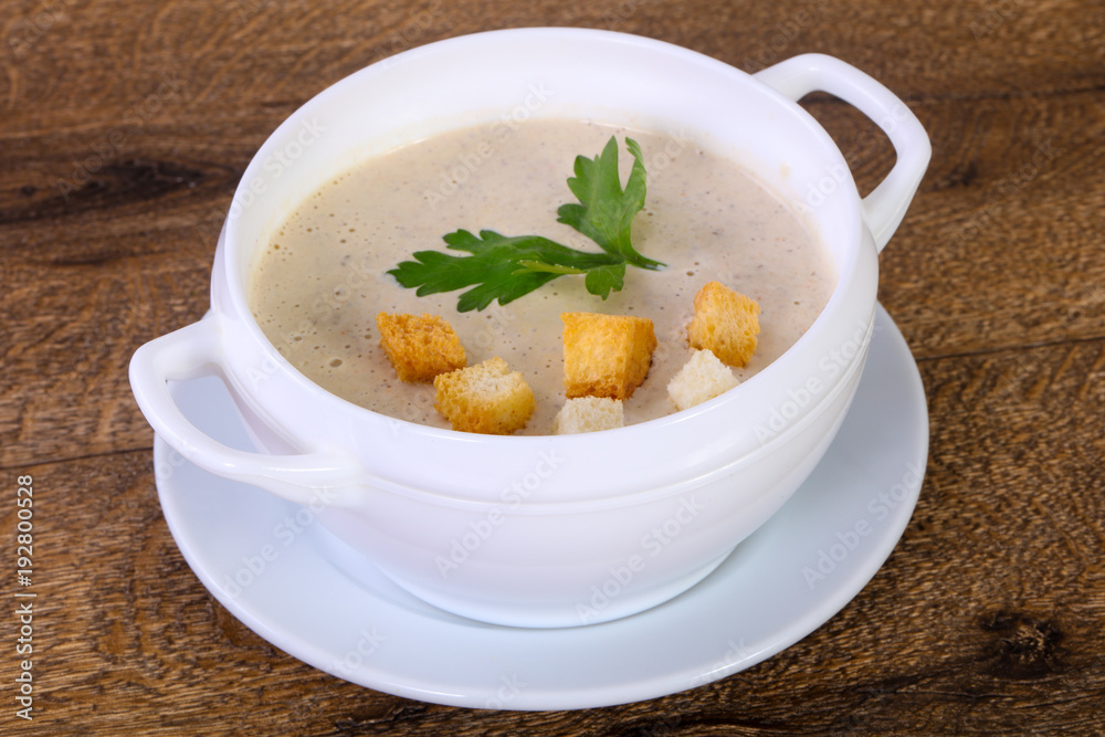 Mushroom cream soup Mushroom cream soup