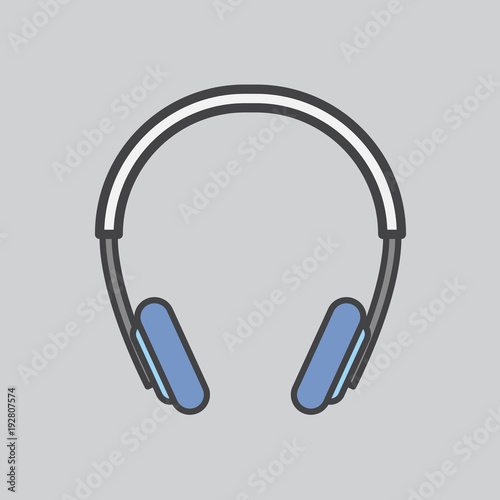Illustration of headphones icon 