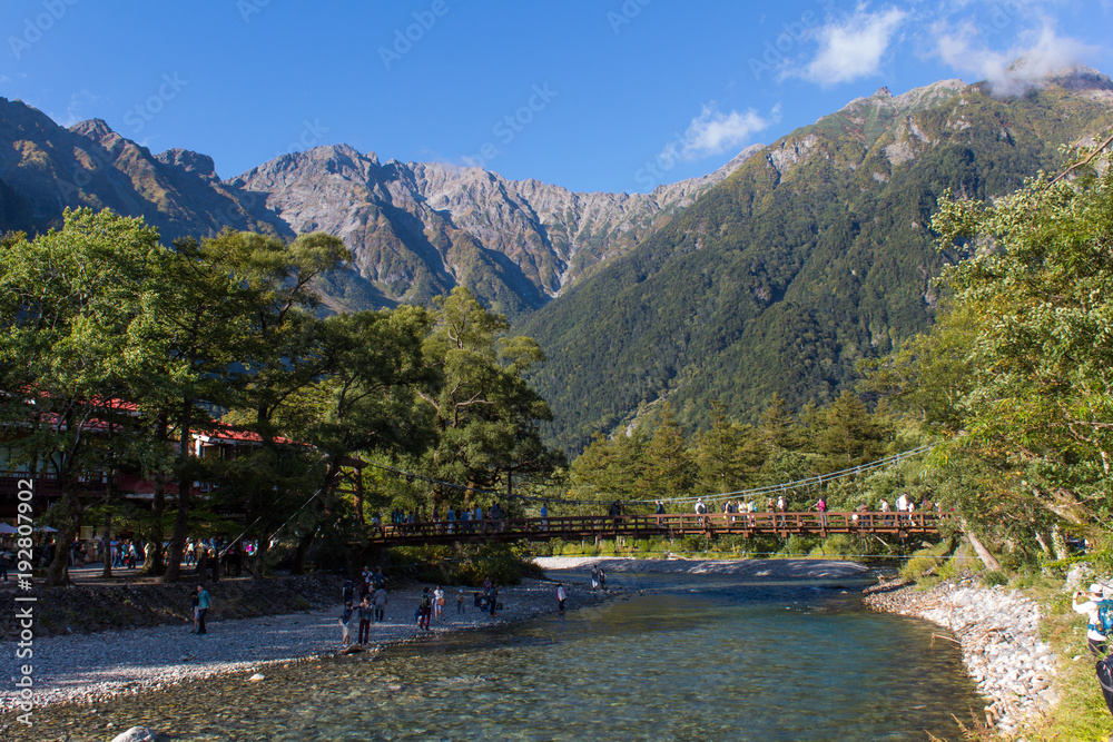 河童橋と穂高岳／上高地