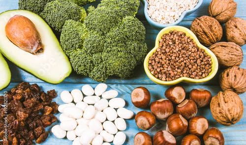 Natural products rich in vitamin B6 (Pyridoxine) . Healthy food concept.