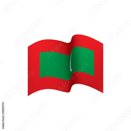 Free Download Maldives flag, vector illustration - GFXLoad