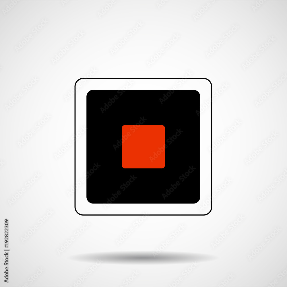 Creative logo of square. Geometric shape. Vector design element Creative logo of square. Geometric shape. Vector design element