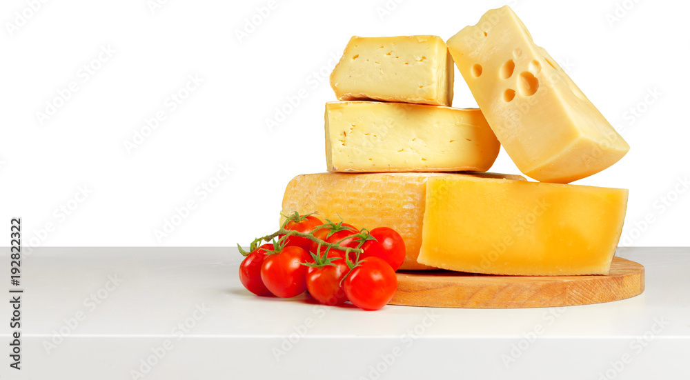 Delicious cheese on the table Delicious cheese on the table