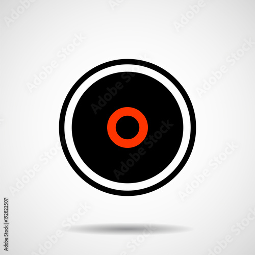 Creative logo of circle. Geometric shape. Vector design element