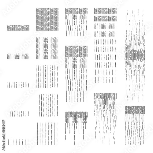 Set of Hatching gradient texture