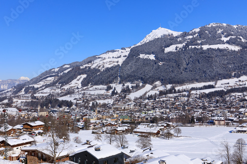 Kitzbühel, Tirol, Österreich im Winter