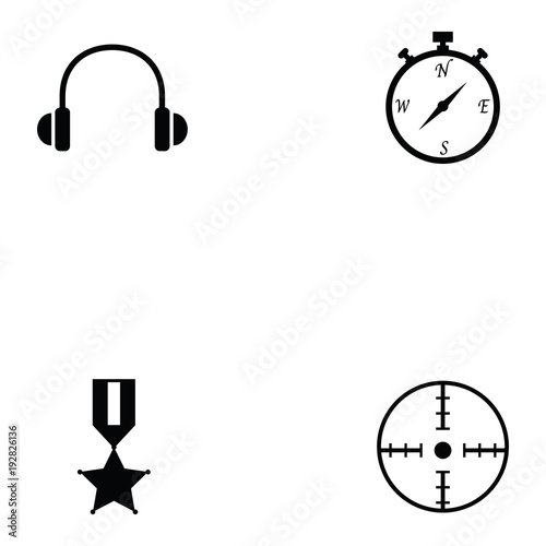clay shooting icon set