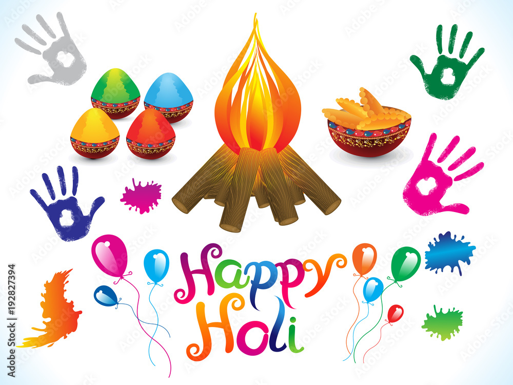 Fototapeta premium abstract artistic creative happy holi background