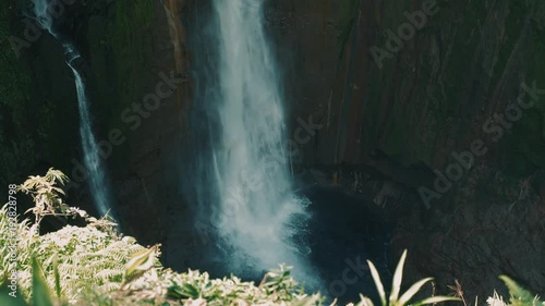Huge Waterfall, Catarate Del Toro, Costa Rica | Slow Motion photo