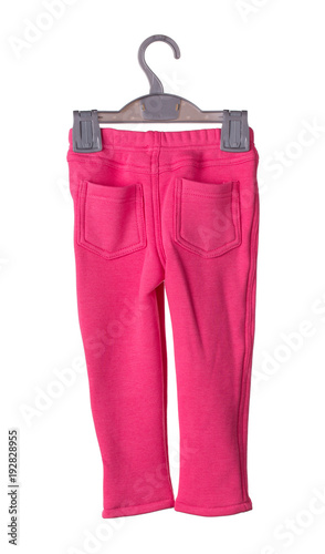 Childrens red pants.