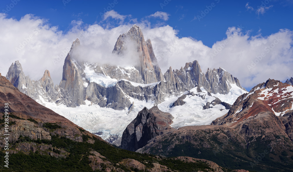 Obraz premium Argentina Patagonia Fitz Roy cloud