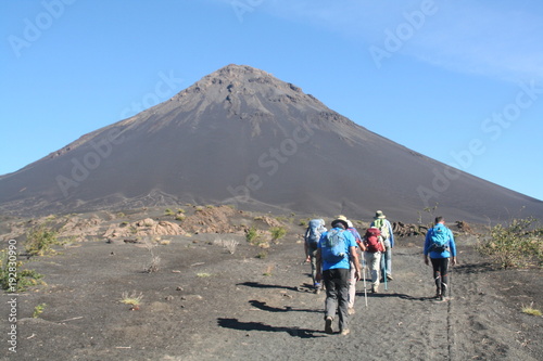 Randonnée vers le pico de fogo