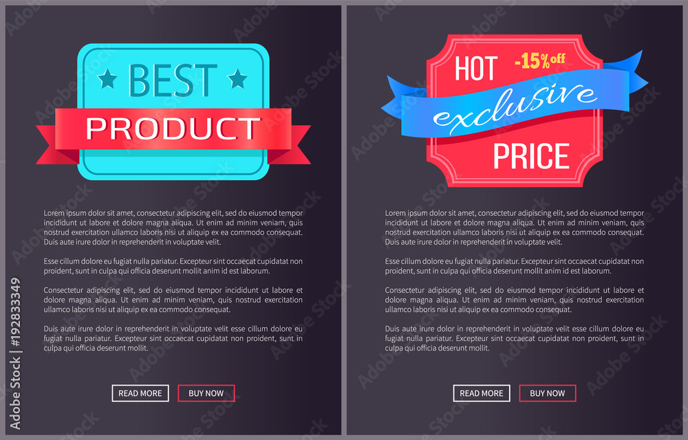 Obraz premium Best Product Hot Exclusive Price Web Poster Vector