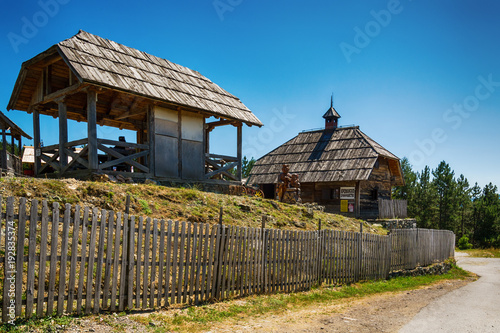 Quadro su tela Kremna, Serbia - August 01, 2017: Kremna prophecy on Tara mountain in Serbia