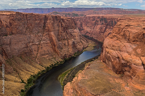 Colorado River passing by Page, Arizona. USA