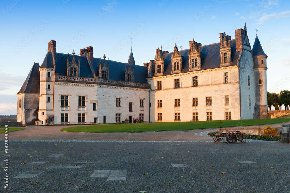 Amboise castle located in the Indre-et-Loire