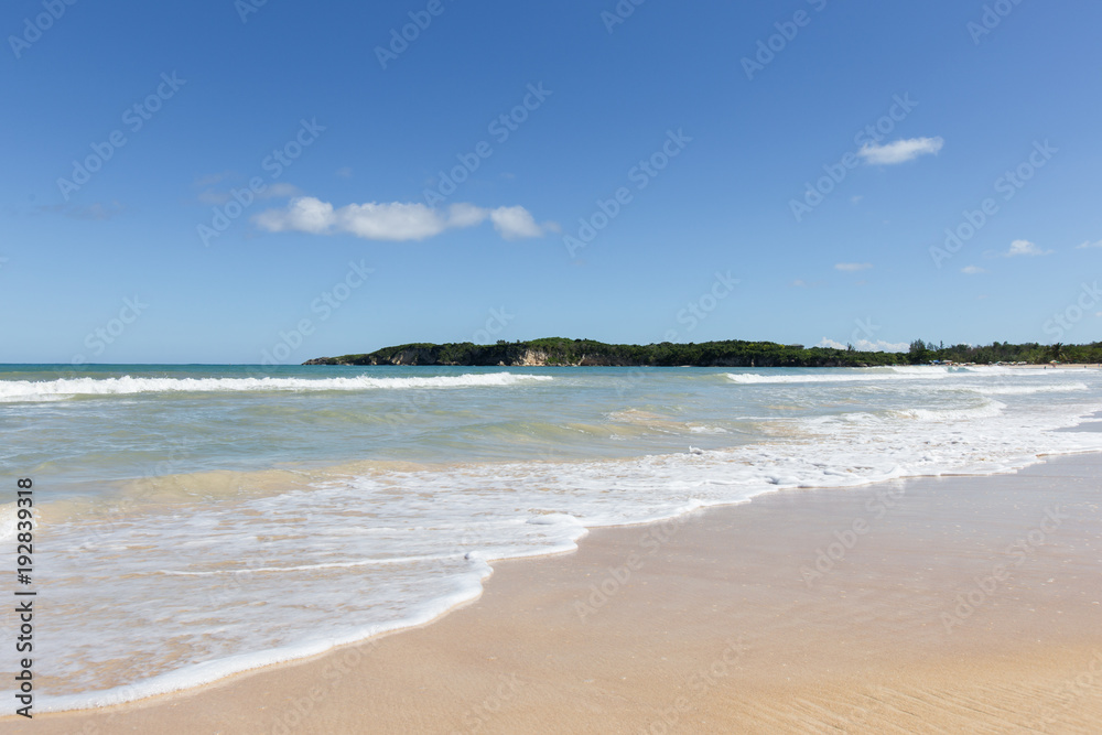 beautiful seascape and gentle sea wave