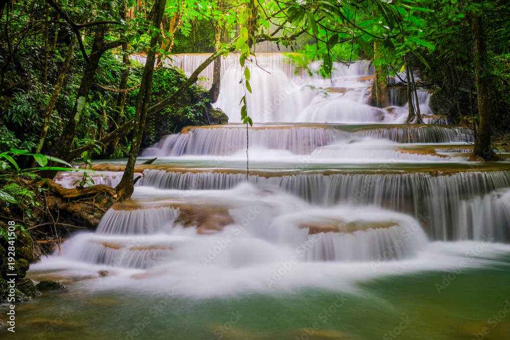 Huai Mae Kamin Waterfall in Kanchanaburi,Thailand Huai Mae Kamin Waterfall in Kanchanaburi,Thailand