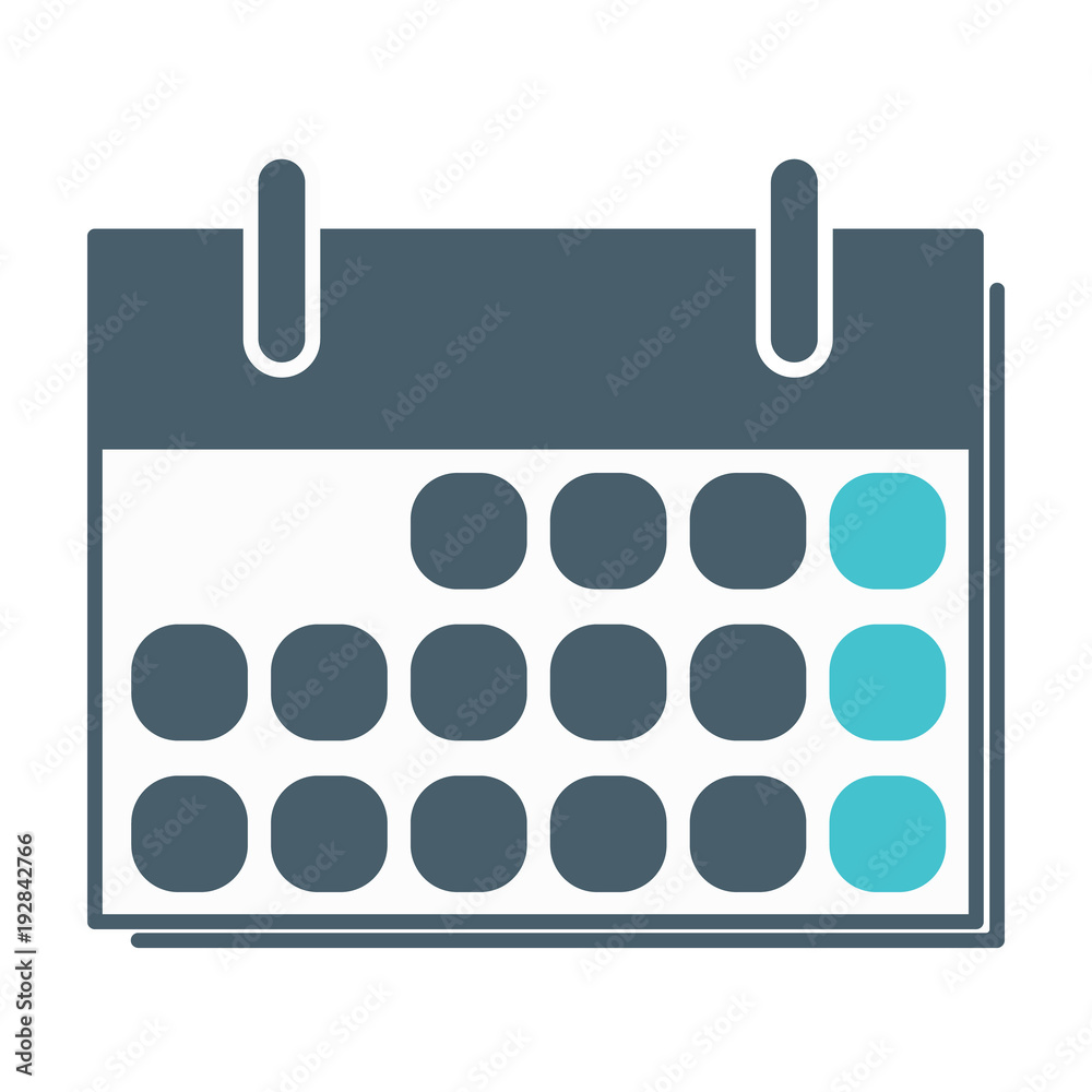 Vector illustration, Icon. Hours and time. calendar