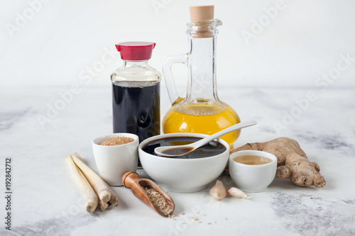 Schilderij op canvas Teriyaki sauce.