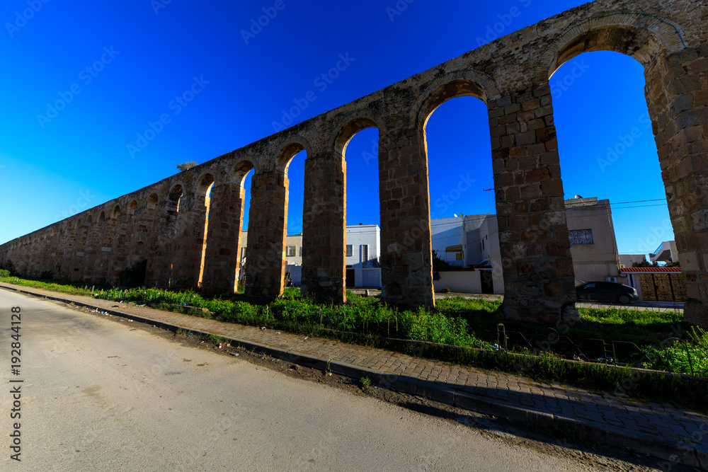 Roman Aquaduct in Tunis