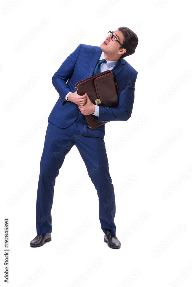 Businessman isolated on the white background Businessman isolated on the white background