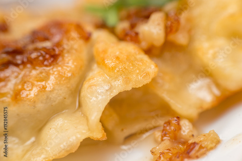 Dumplings with mushrooms and cabbage